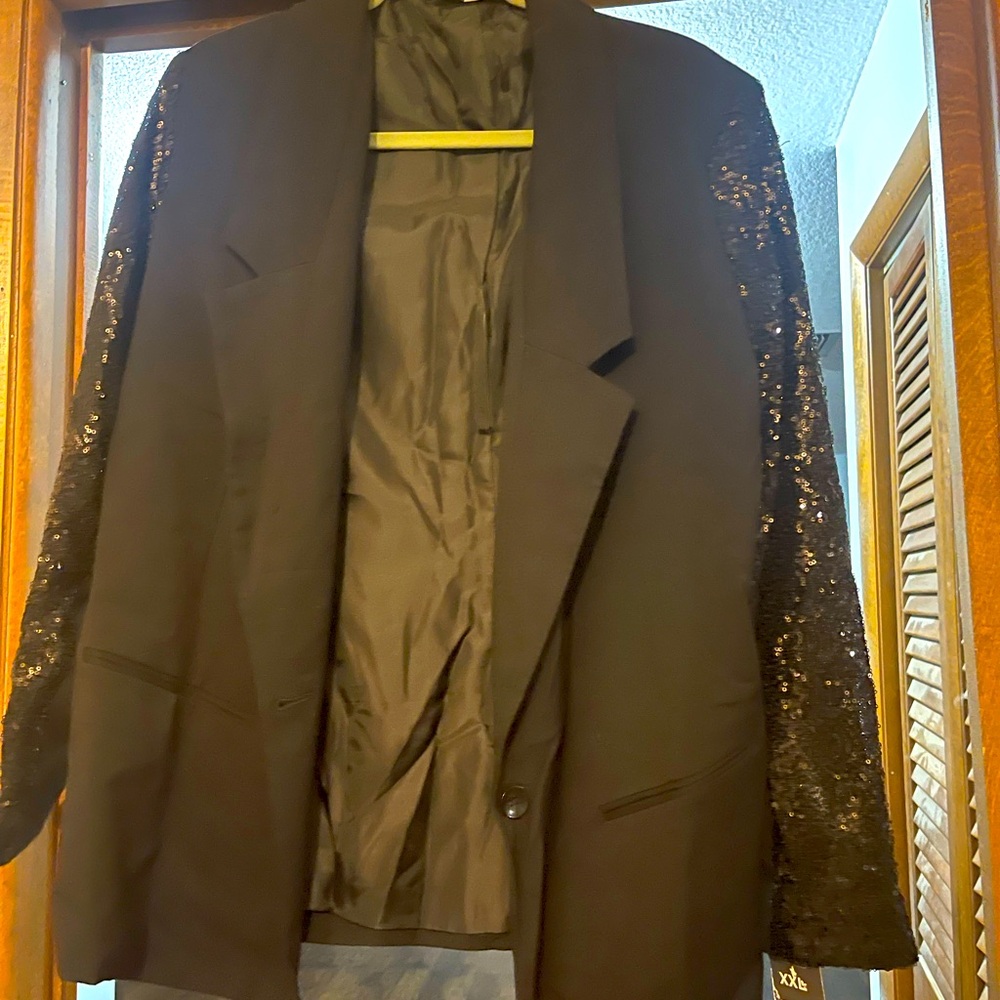 Mossimo Sequin Black Blazer XXL